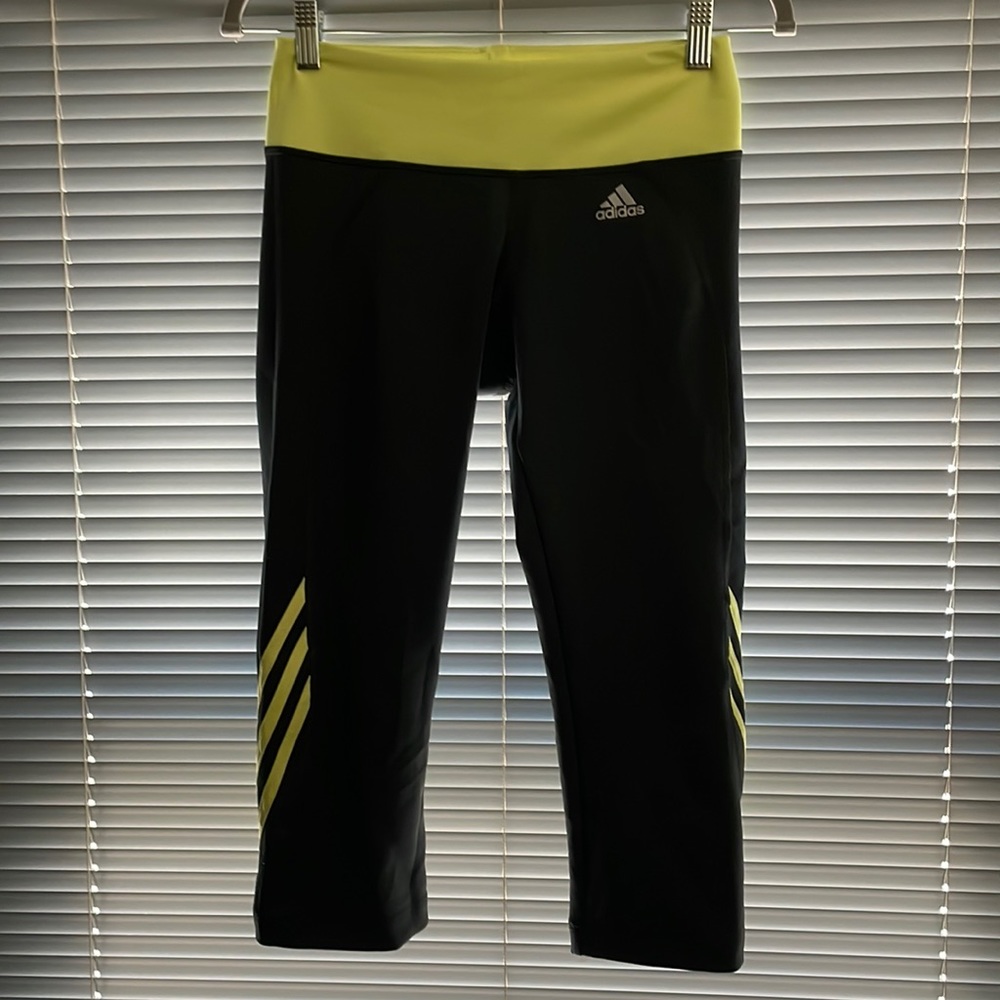 Black / Yellow Adidas Pants